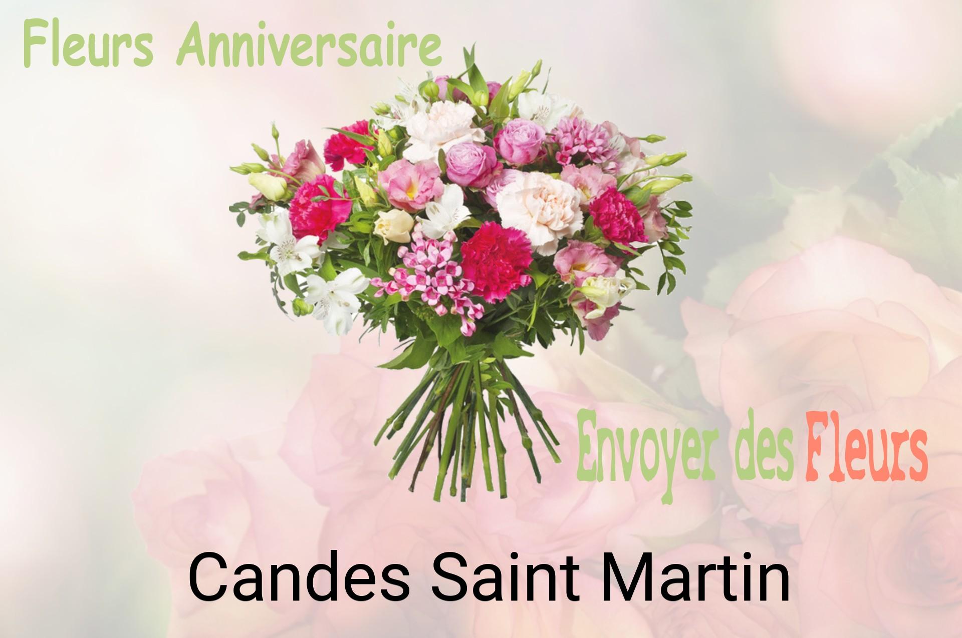 Bouquet de fleurs d’anniversaire livré à Candes-Saint-Martin