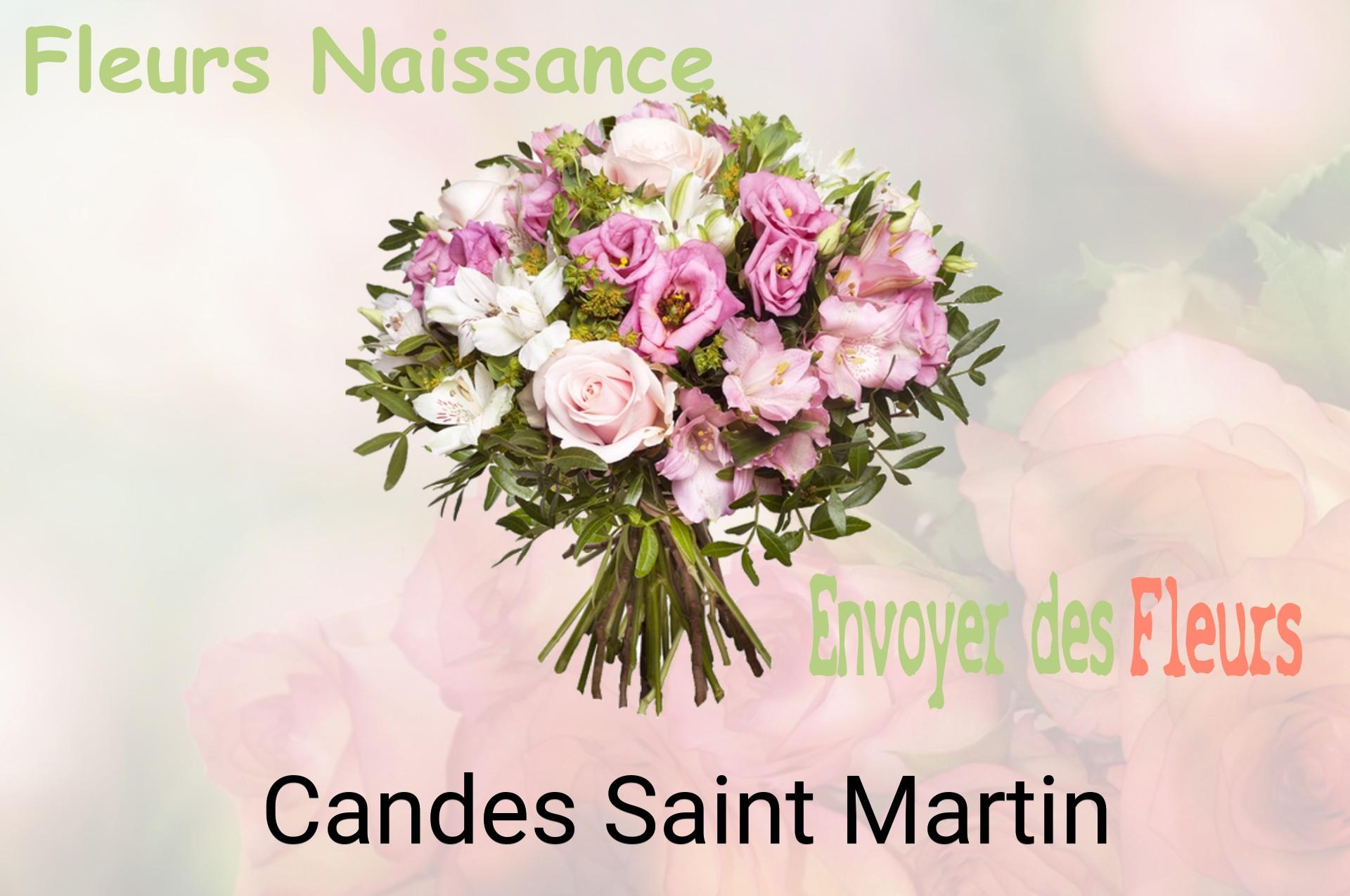Bouquet de fleurs de naissance livré à Candes-Saint-Martin